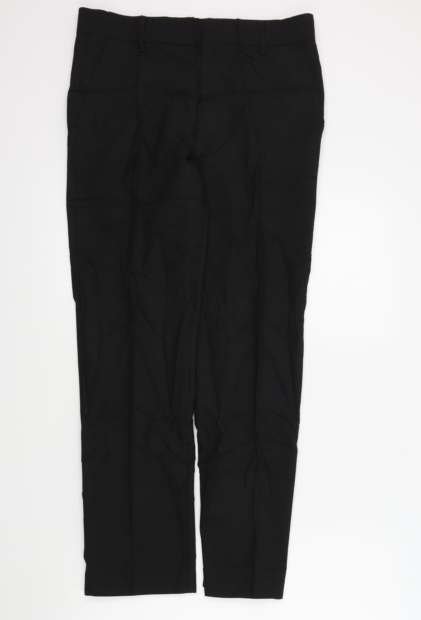 M&S Girls Black Colourblock  Dress Pants Trousers Size 13-14 Years
