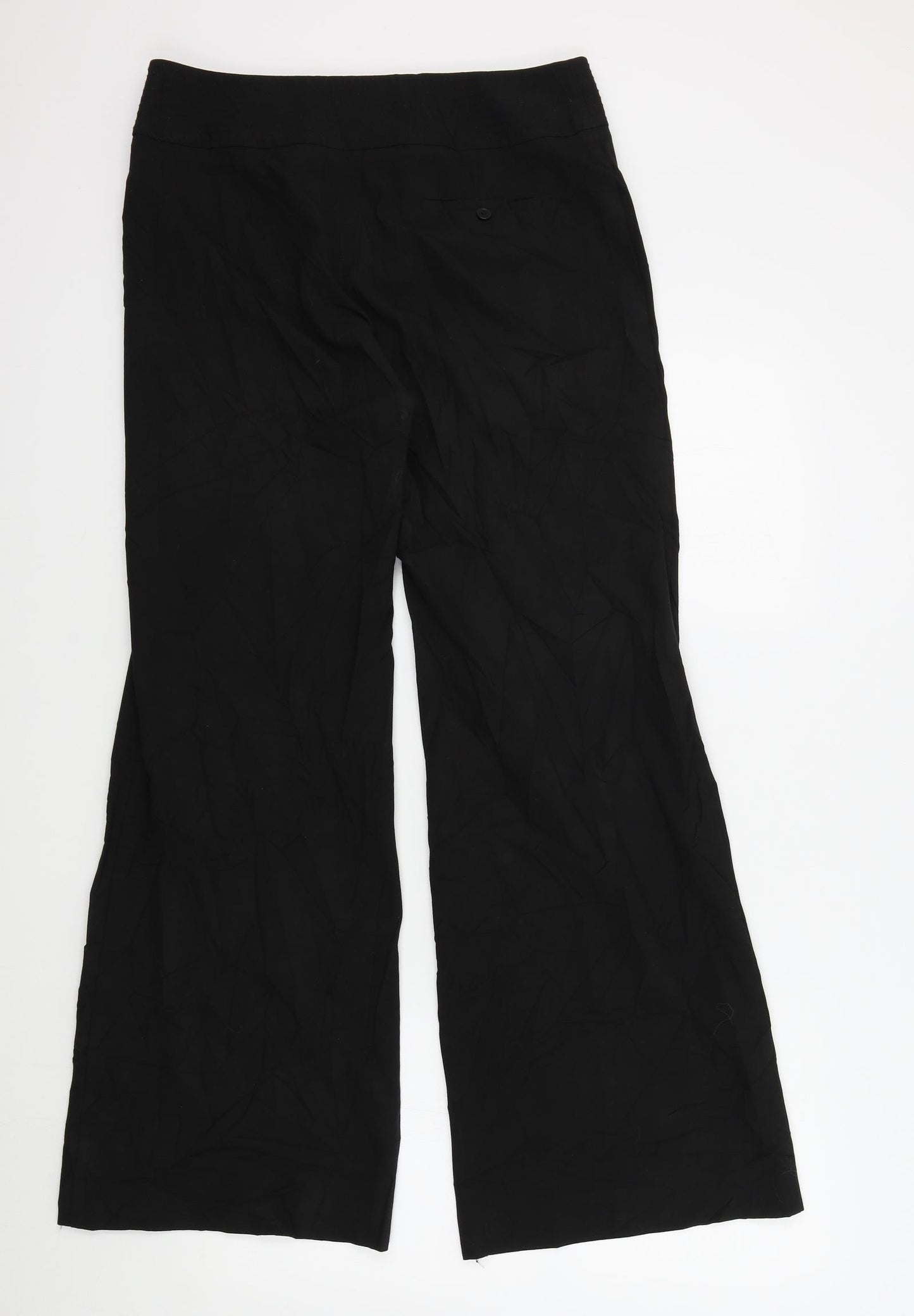 Oasis Womens Black   Trousers  Size 12 L30 in