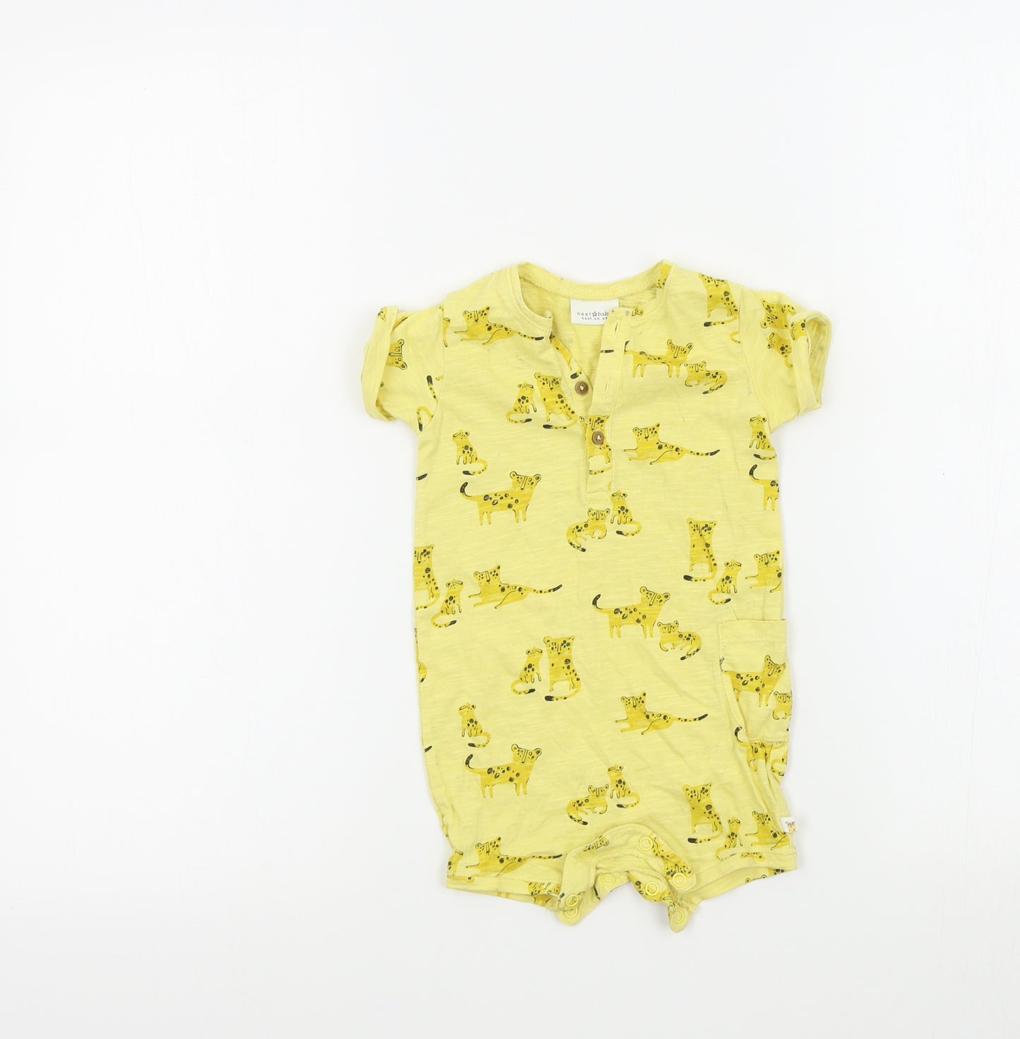 NEXT Baby Yellow Geometric  Babygrow One-Piece Size 3-6 Months