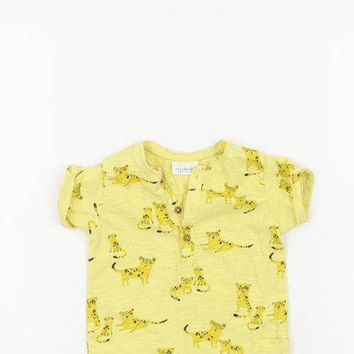 NEXT Baby Yellow Geometric  Babygrow One-Piece Size 3-6 Months