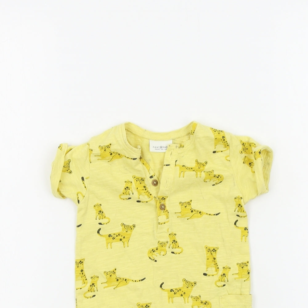 NEXT Baby Yellow Geometric  Babygrow One-Piece Size 3-6 Months