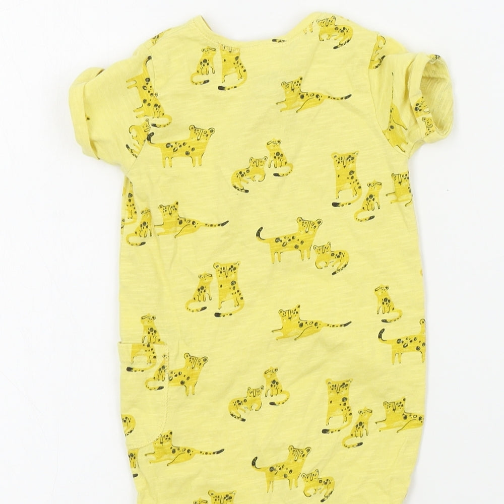NEXT Baby Yellow Geometric  Babygrow One-Piece Size 3-6 Months