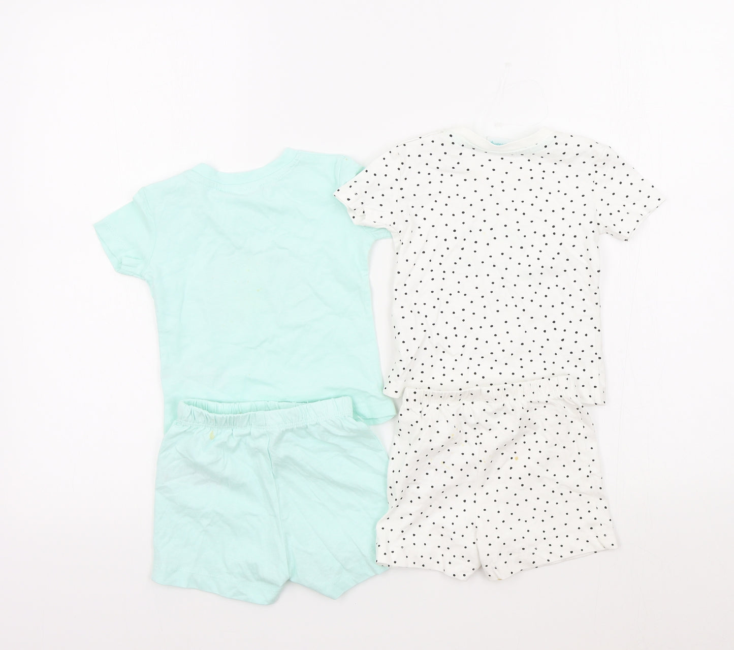 IMPIDIMPI Girls Multicoloured Colourblock  Shorts Set Outfit/Set Size 6-9 Months