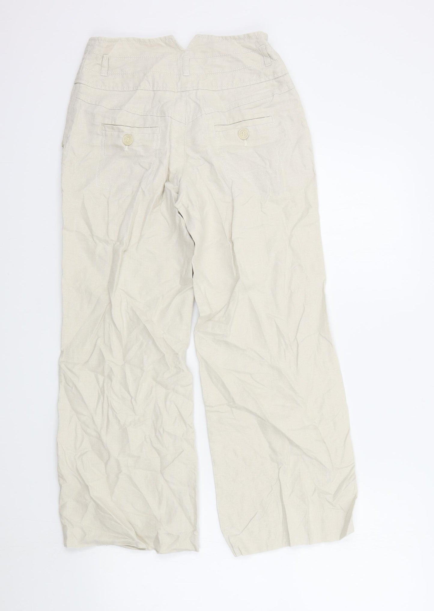 NEXT Womens Beige   Trousers  Size 6 L24 in