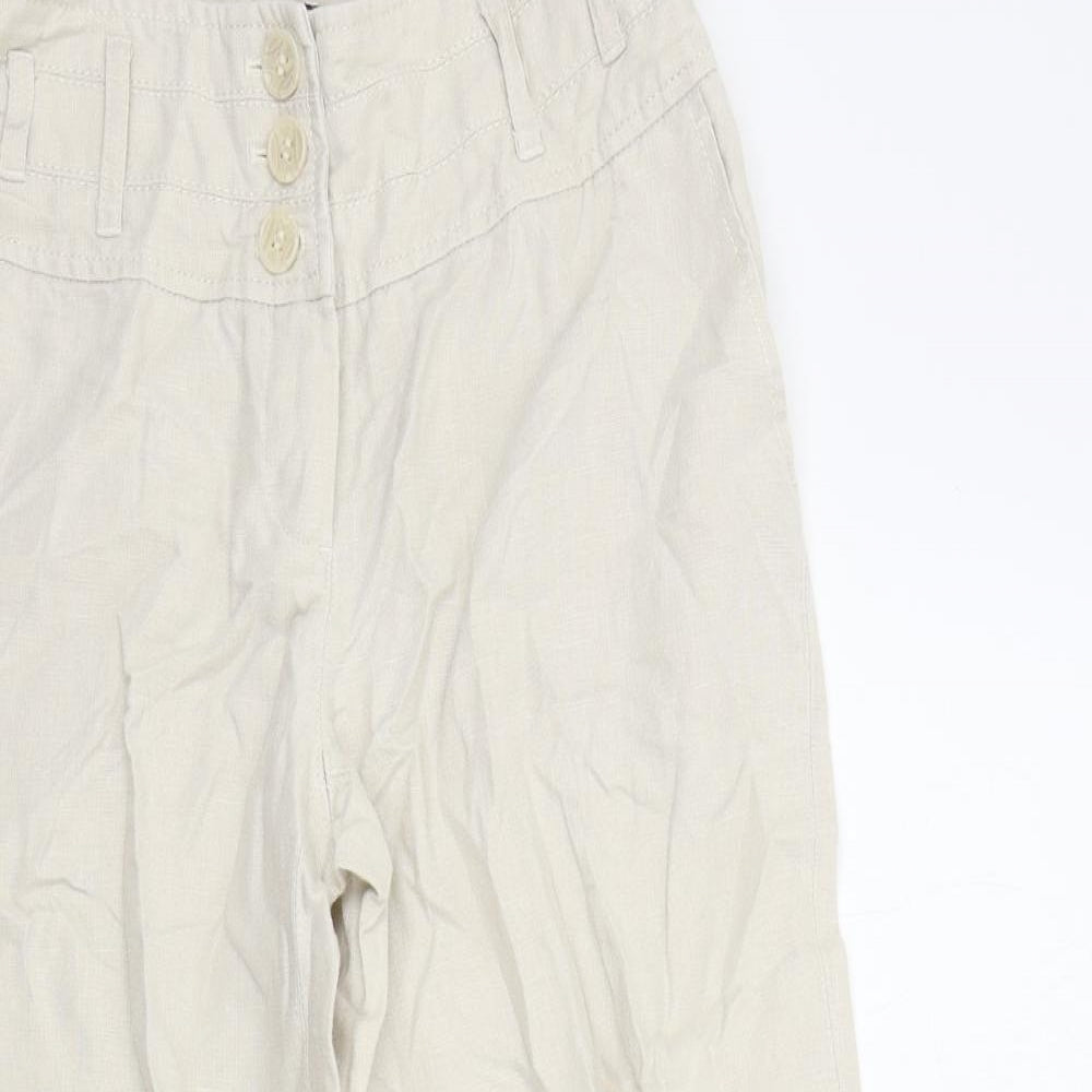 NEXT Womens Beige   Trousers  Size 6 L24 in