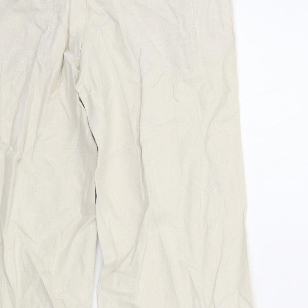 NEXT Womens Beige   Trousers  Size 6 L24 in
