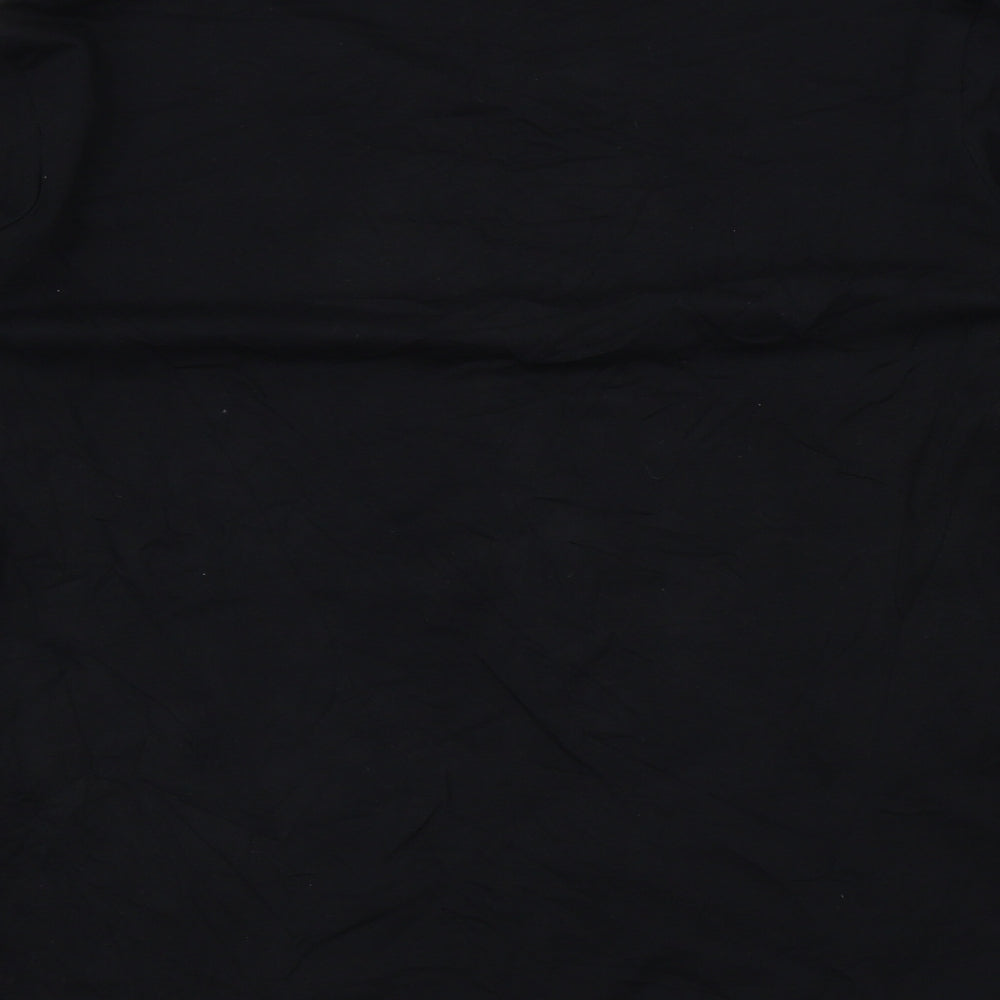 TU Womens Black Colourblock  Basic T-Shirt Size 14