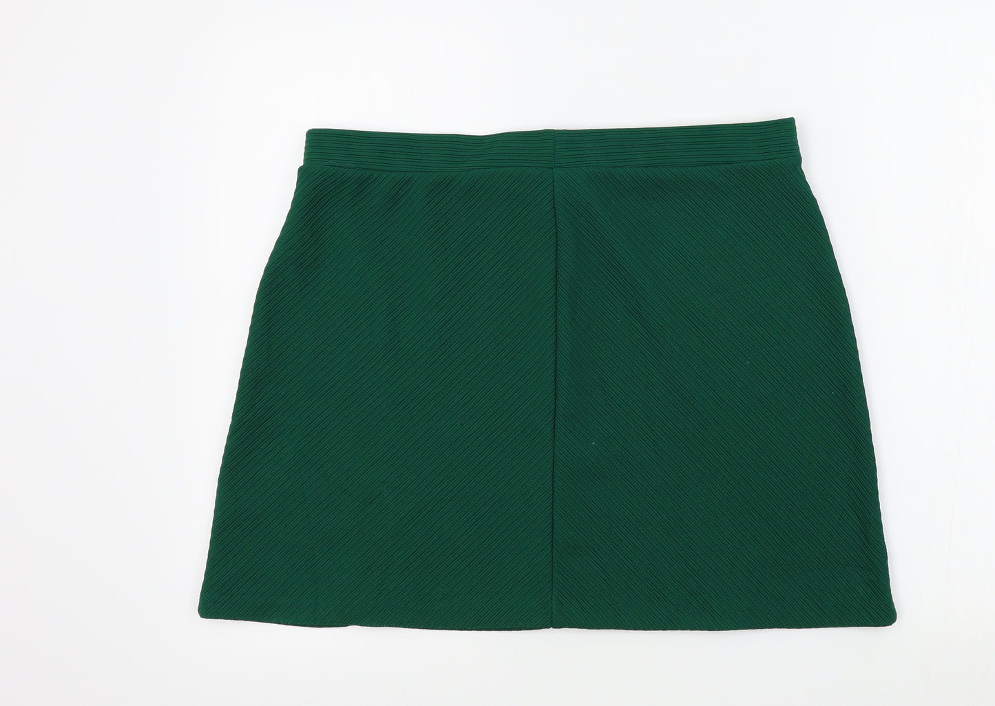 H&M Womens Green   A-Line Skirt Size L