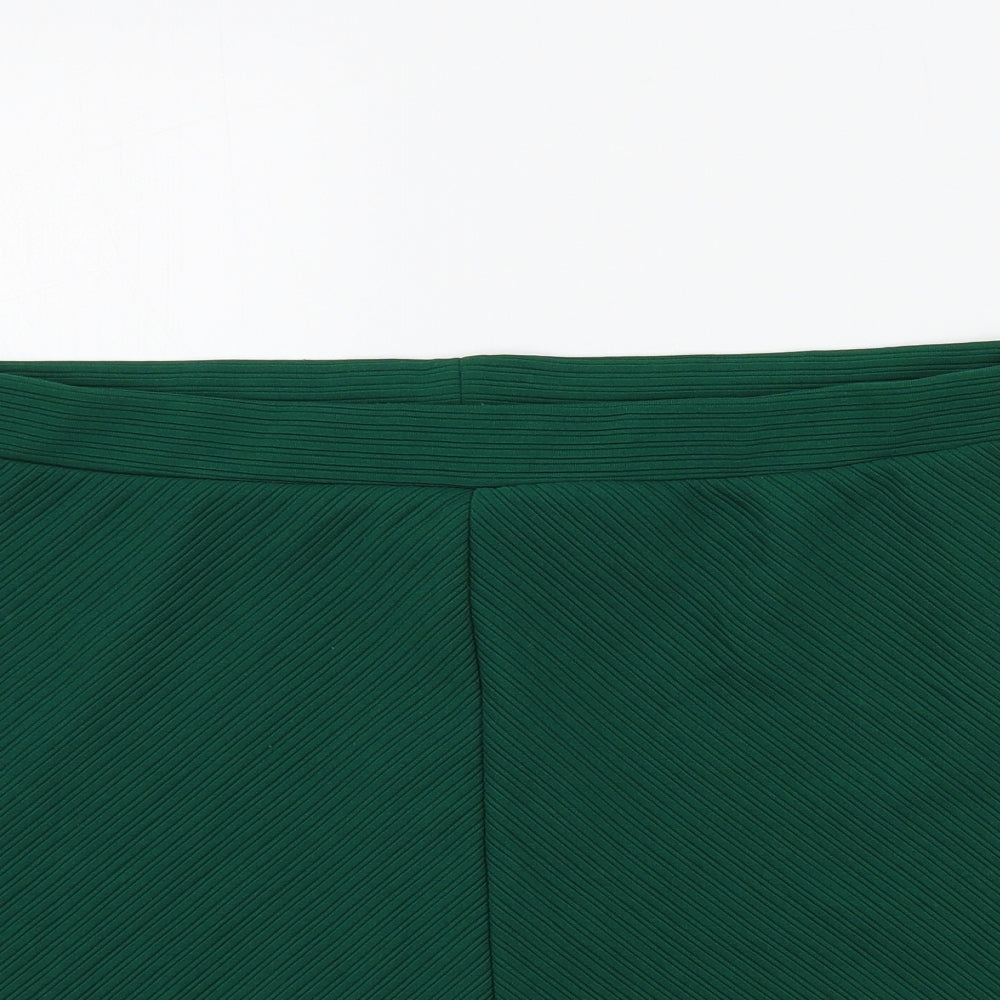H&M Womens Green   A-Line Skirt Size L