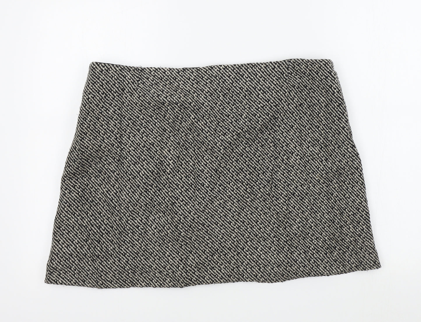 Gap Womens Black Geometric  A-Line Skirt Size 12