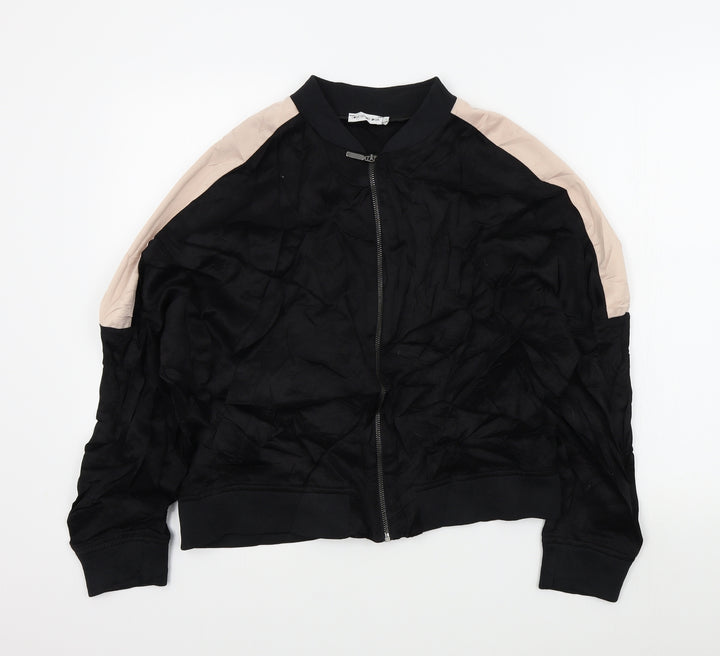 light before dark Girls Black Colourblock Jacket Size L