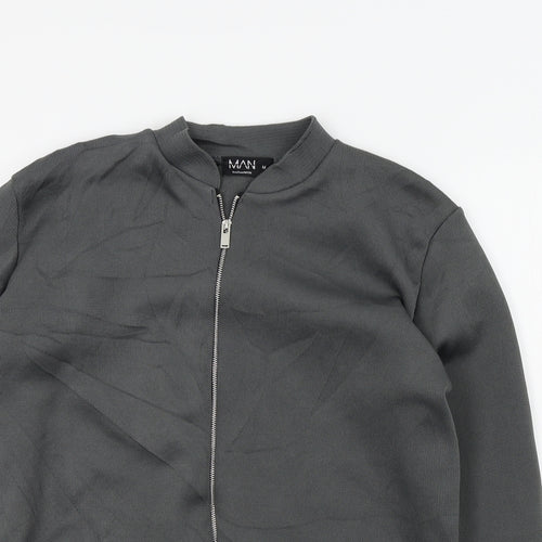 Boohoo Mens Grey   Full Zip Jumper Size M