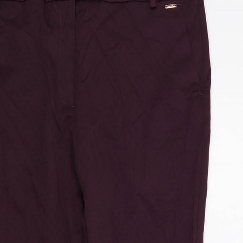 M&S Womens Purple   Trousers  Size 18 L23 in