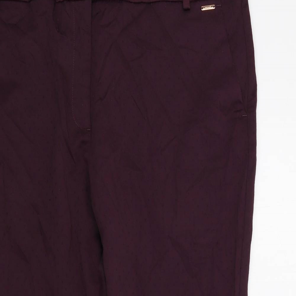 M&S Womens Purple   Trousers  Size 18 L23 in