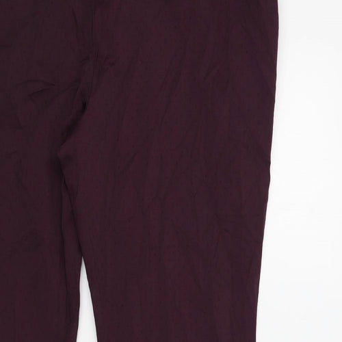 M&S Womens Purple   Trousers  Size 18 L23 in