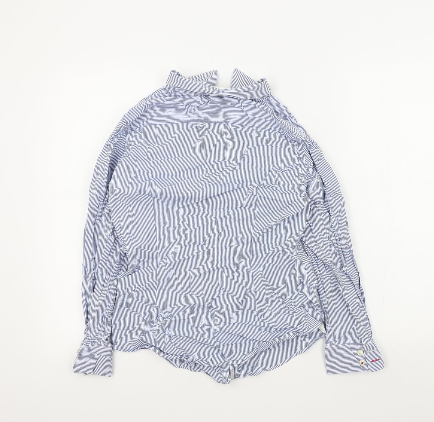 Jack Wills Womens Blue Striped  Basic Button-Up Size 12