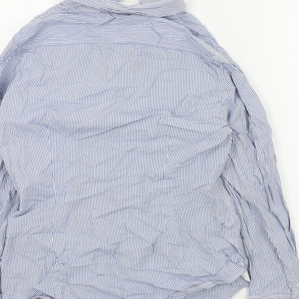 Jack Wills Womens Blue Striped  Basic Button-Up Size 12