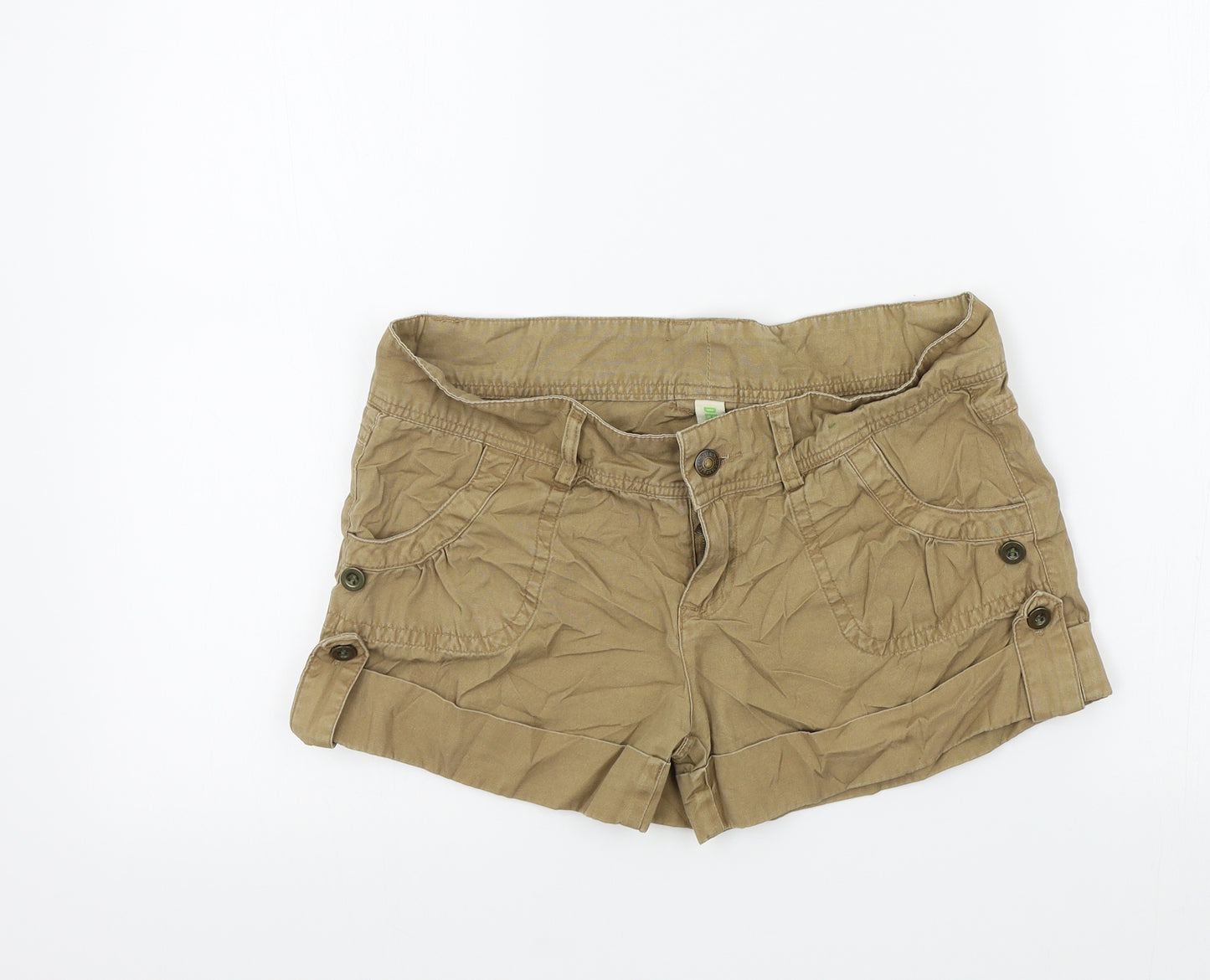 Primark Womens Brown Colourblock  Bermuda Shorts Size 10