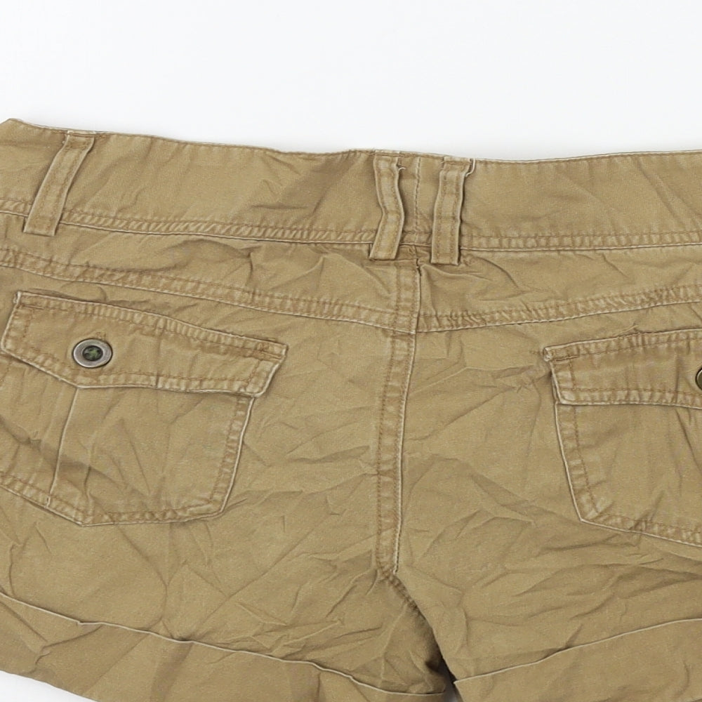 Primark Womens Brown Colourblock  Bermuda Shorts Size 10