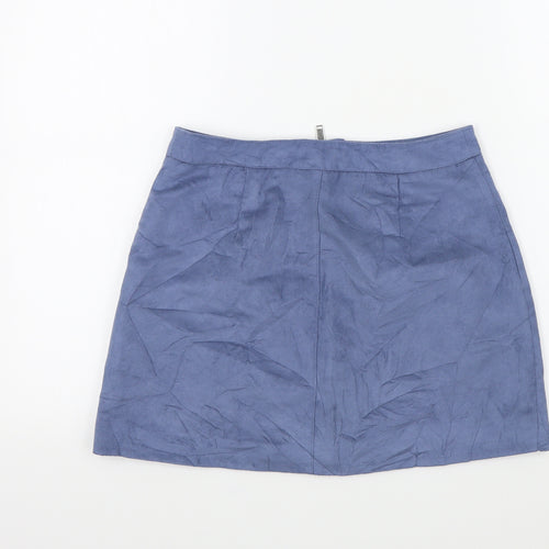 H&M Womens Blue   A-Line Skirt