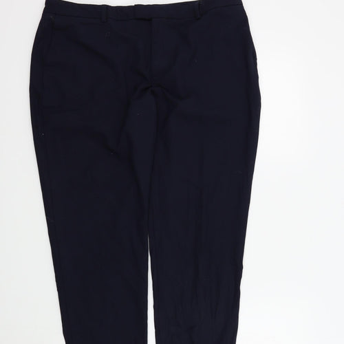 M&S Womens Blue   Trousers  Size 16 L25 in