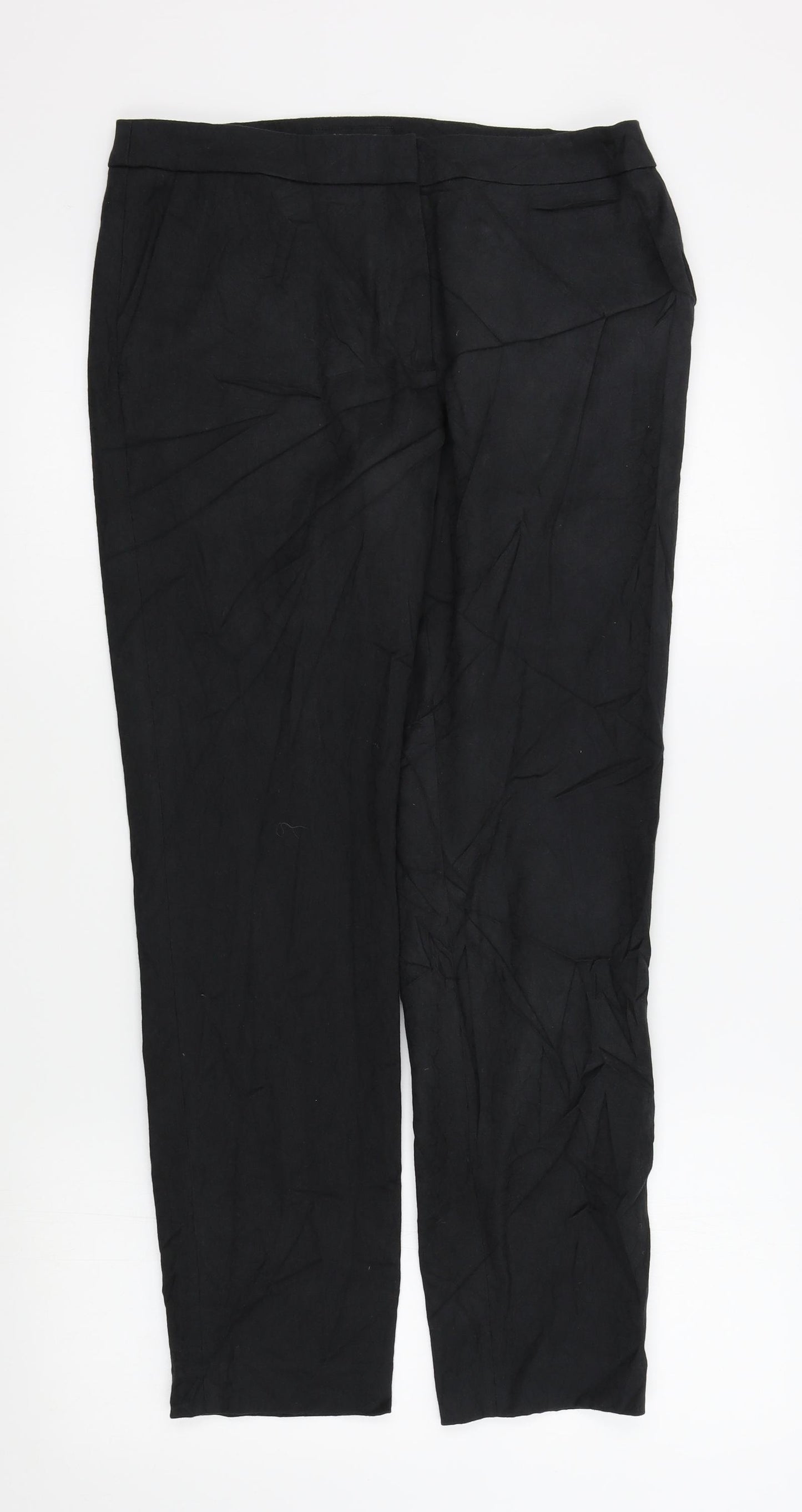 Jaeger Womens Black   Trousers  Size 10 L28 in