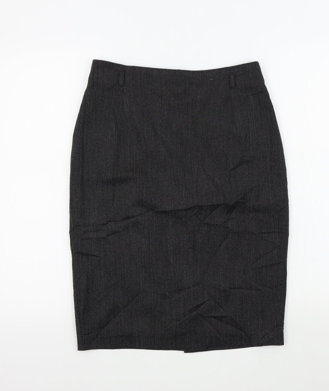 M&S Womens Grey   A-Line Skirt Size 10