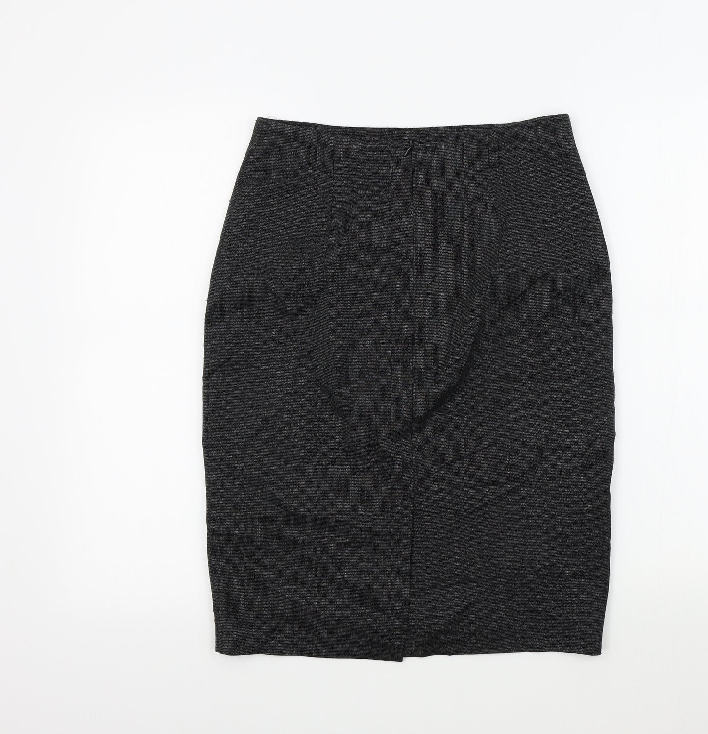 M&S Womens Grey   A-Line Skirt Size 10