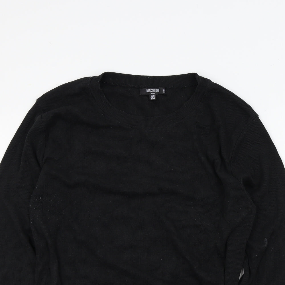 Missguided Womens Black   Pullover Jumper Size 20