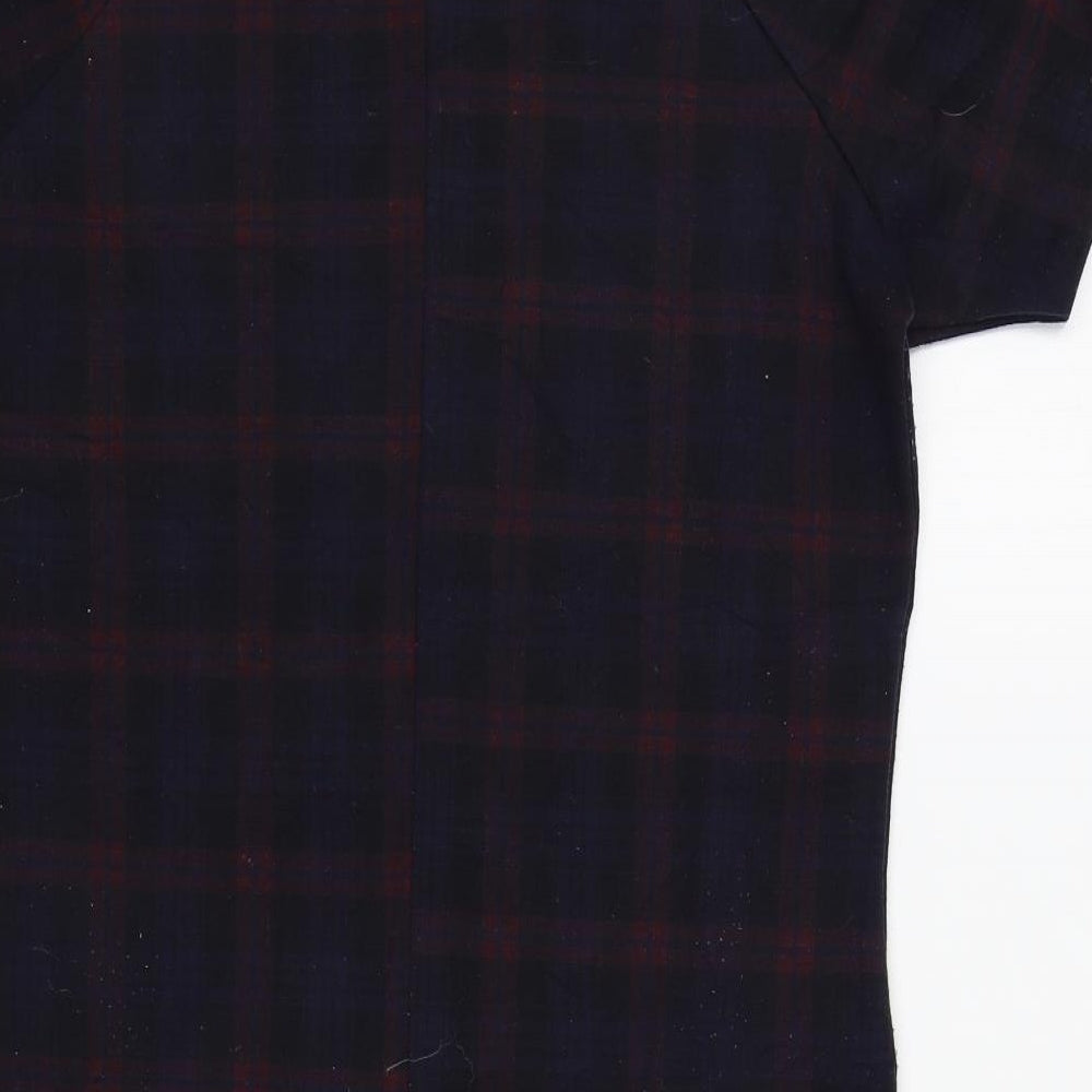 New Look Womens Blue Check  A-Line  Size 12