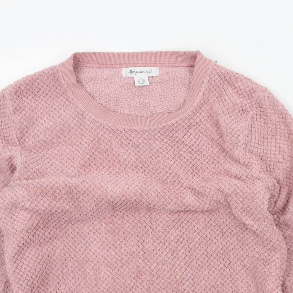 Primark Womens Pink Solid  Top Pyjama Top Size 10