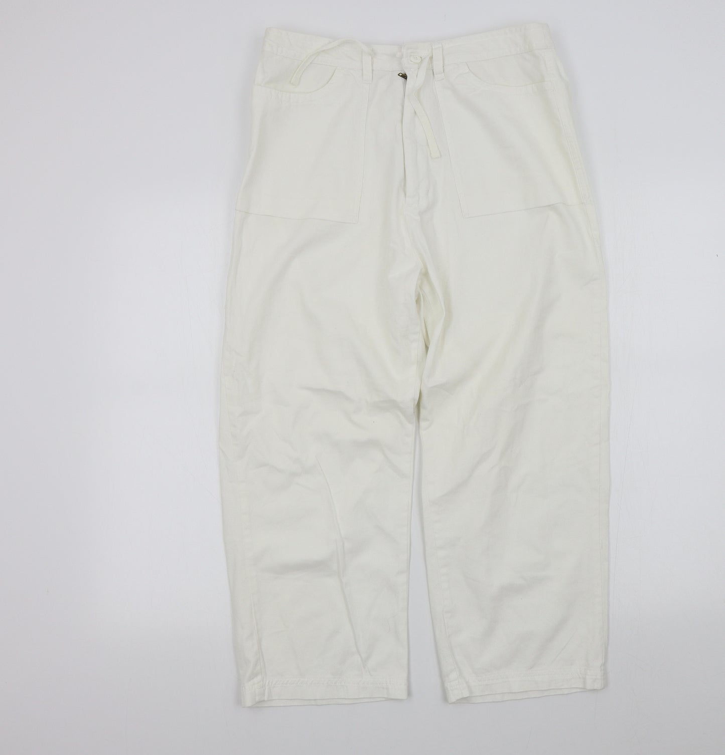 fashion plus Womens White   Trousers  Size 16 L23 in