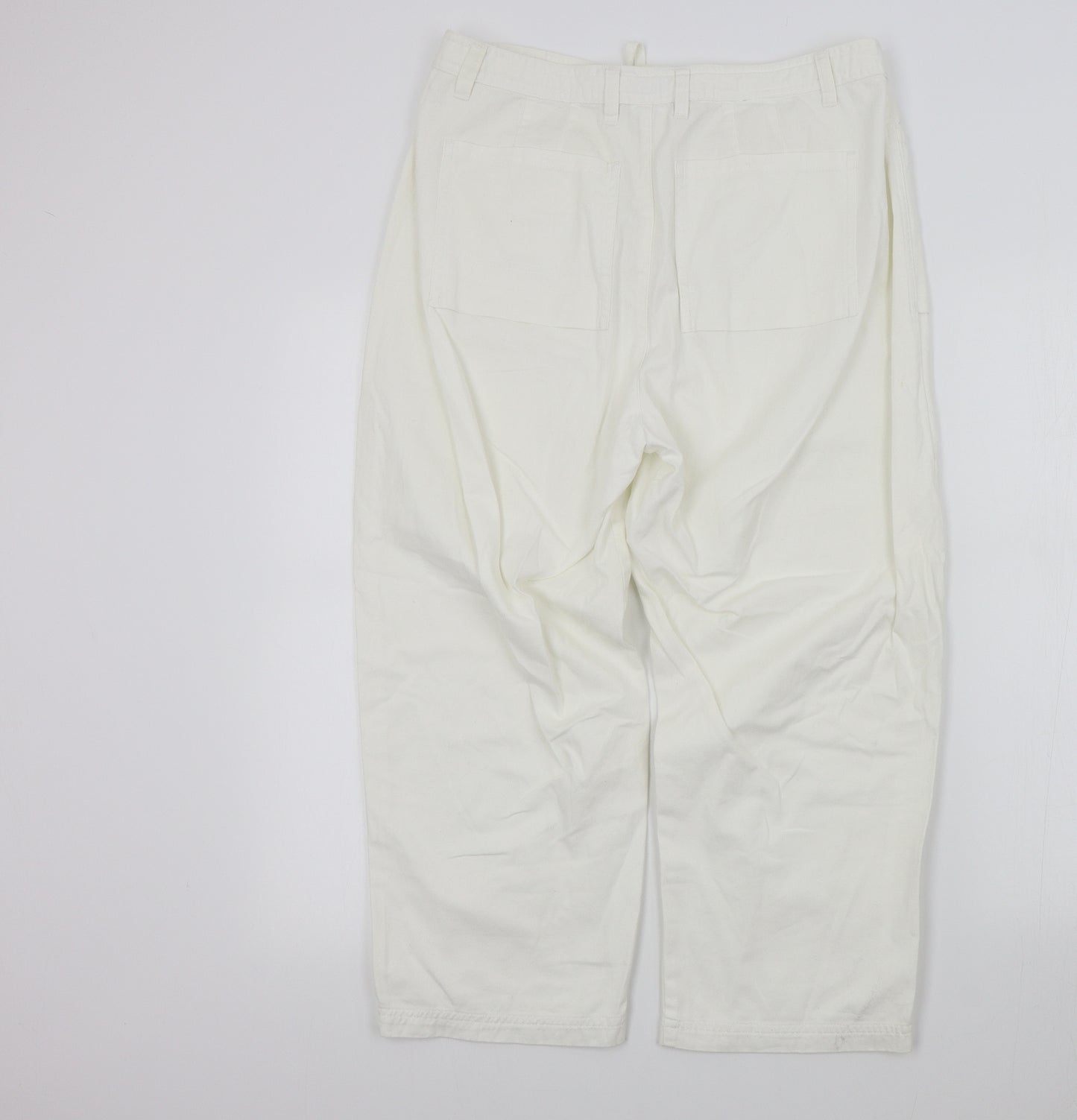 fashion plus Womens White   Trousers  Size 16 L23 in