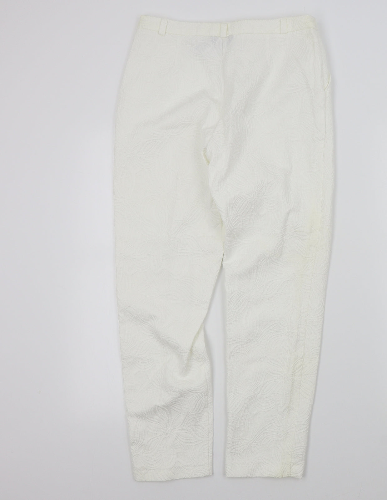 F&F Womens White   Trousers  Size 8 L26 in
