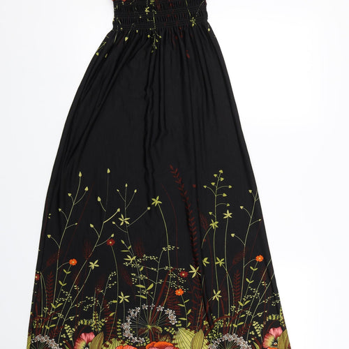 Apricot Womens Black Floral  T-Shirt Dress  Size XS
