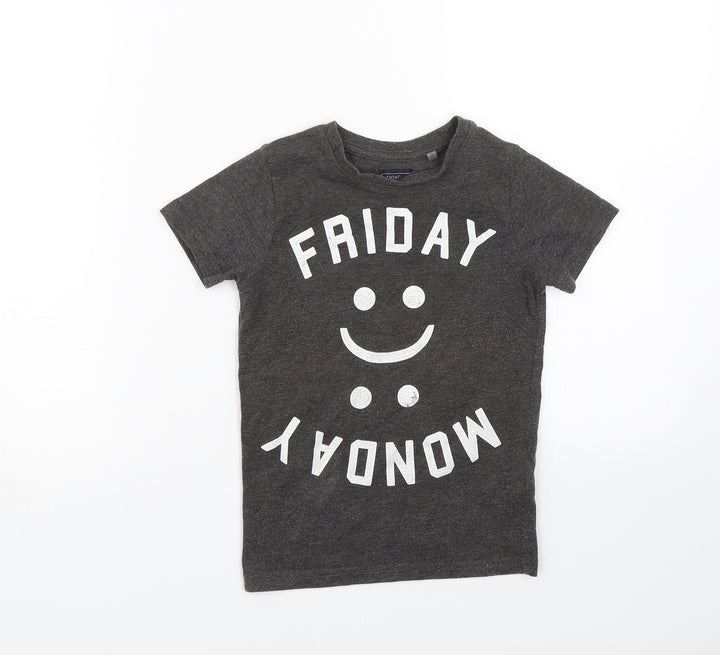NEXT Boys Grey Basic T-Shirt Size 4 Years