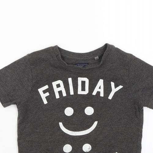 NEXT Boys Grey   Basic T-Shirt Size 4 Years