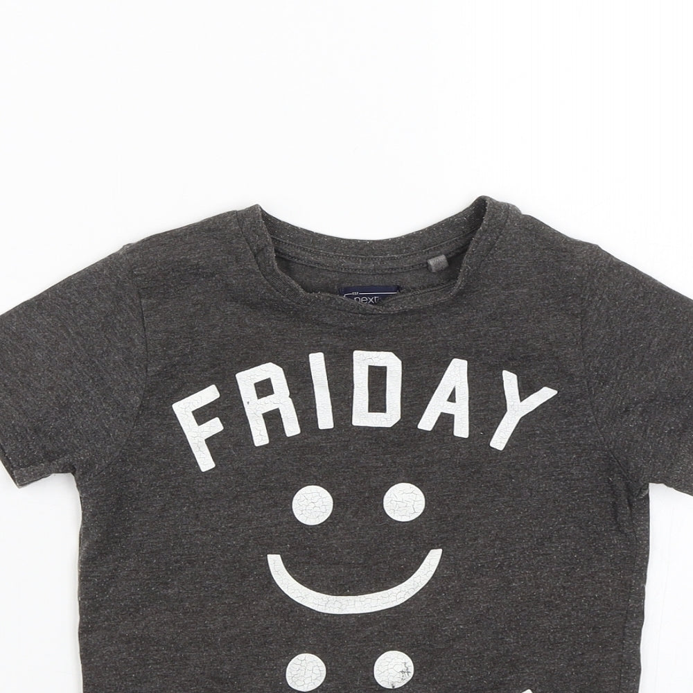 NEXT Boys Grey   Basic T-Shirt Size 4 Years