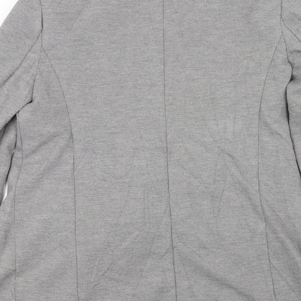 M&S Womens Grey   Jacket Blazer Size 10