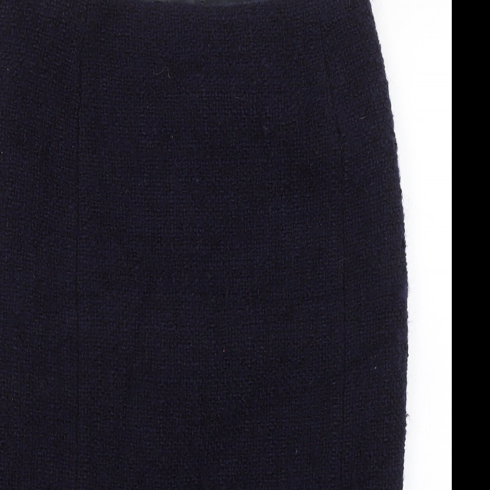 Hobbs Womens Blue   Straight & Pencil Skirt Size 10