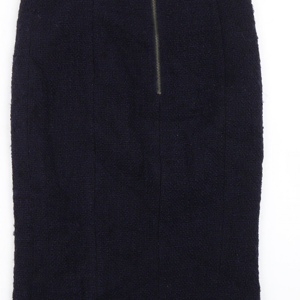 Hobbs Womens Blue   Straight & Pencil Skirt Size 10