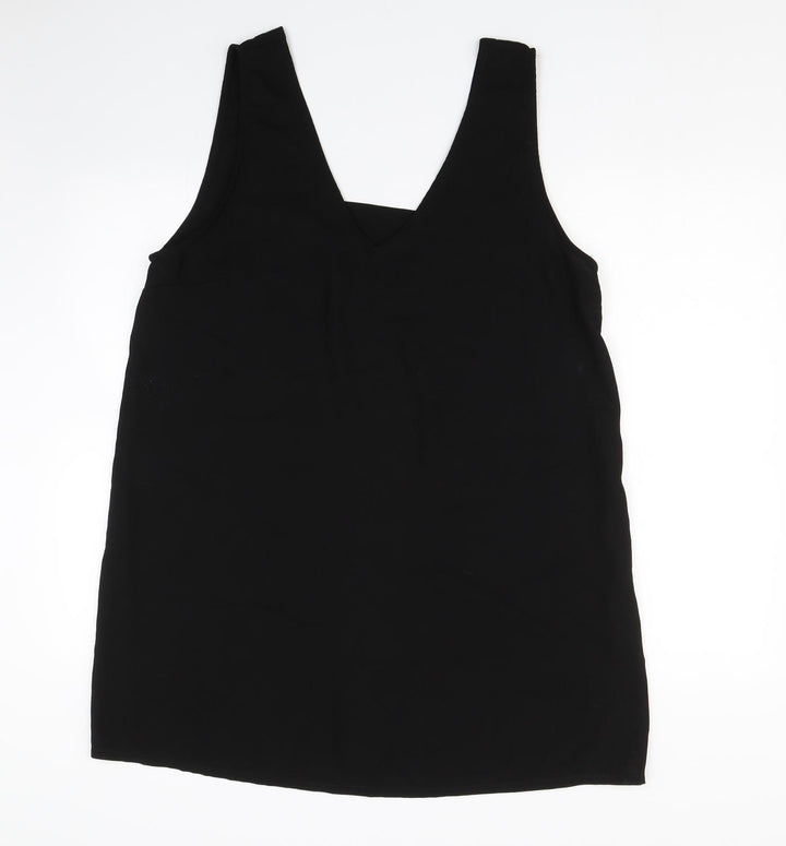 Missguided Womens Black Basic Tank Size 12