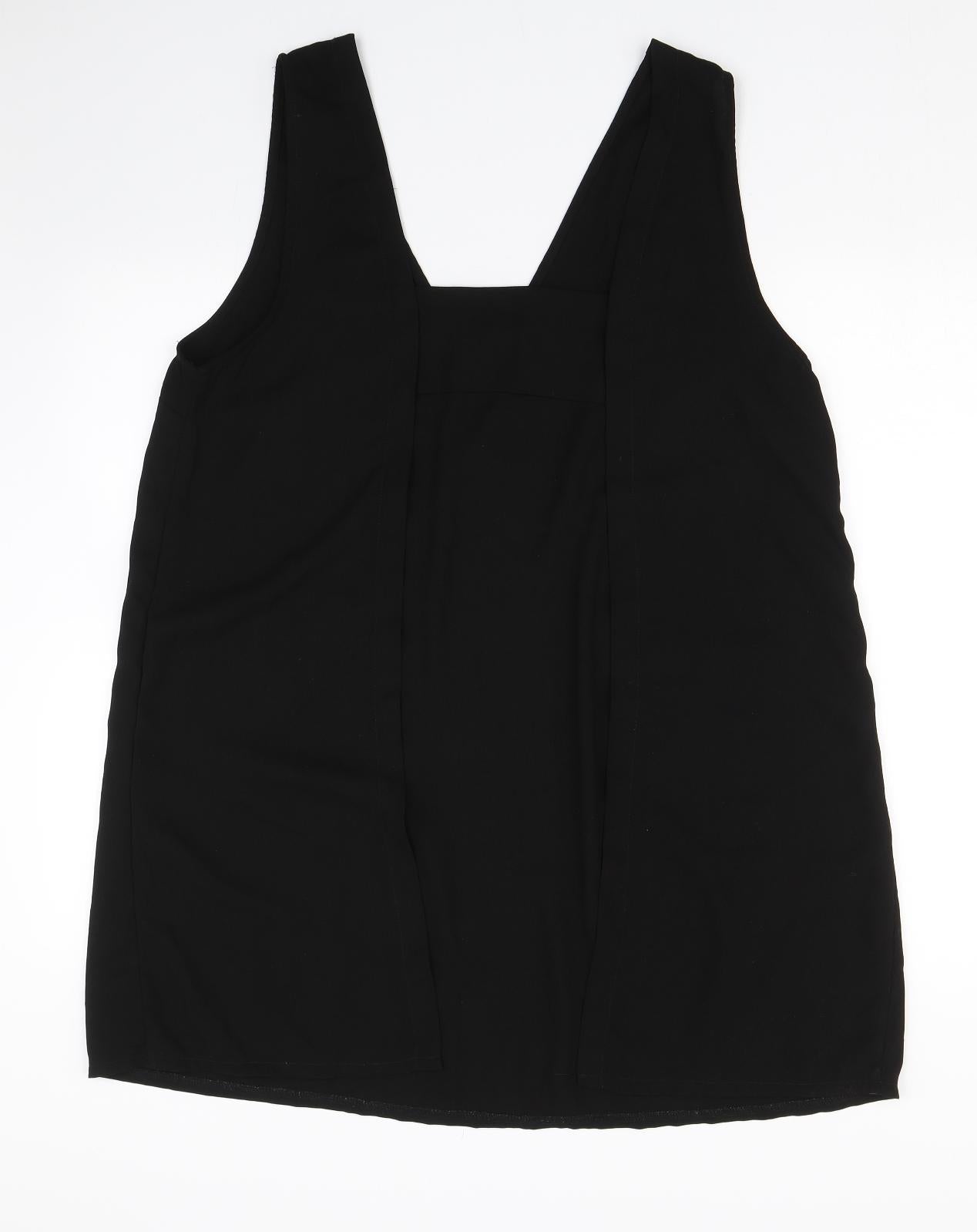 Missguided Womens Black   Basic Tank Size 12