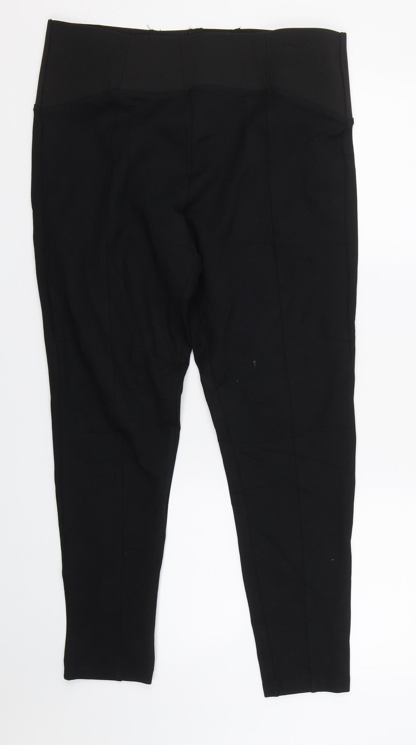 M&S Womens Black   Compression Leggings Size L L26 in