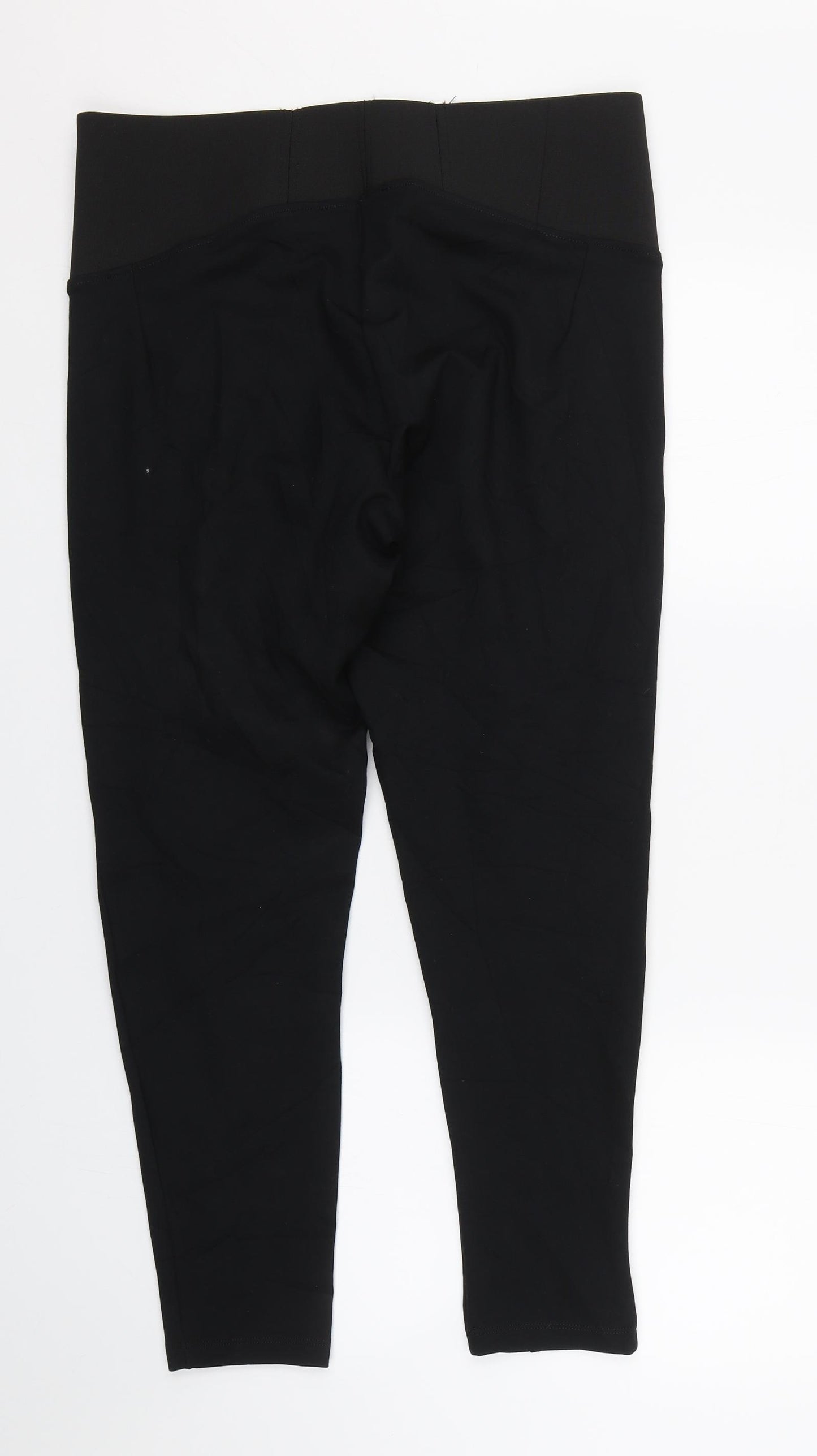 M&S Womens Black   Compression Leggings Size L L26 in