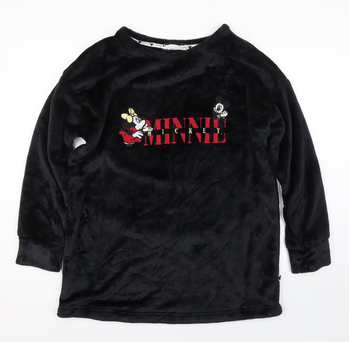 M&S Womens Black   Top Pyjama Top Size 14  - Disney