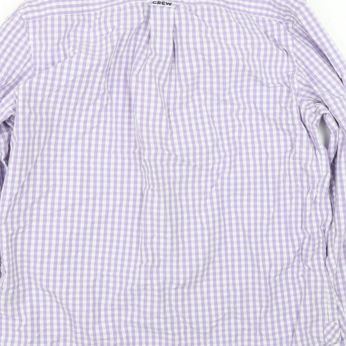 Crew Clothing Mens Purple Check   Dress Shirt Size M
