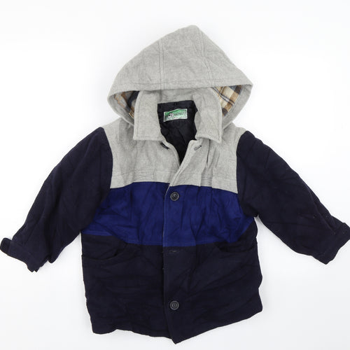 Linea Boys Grey   Trench Coat Coat Size 7-8 Years