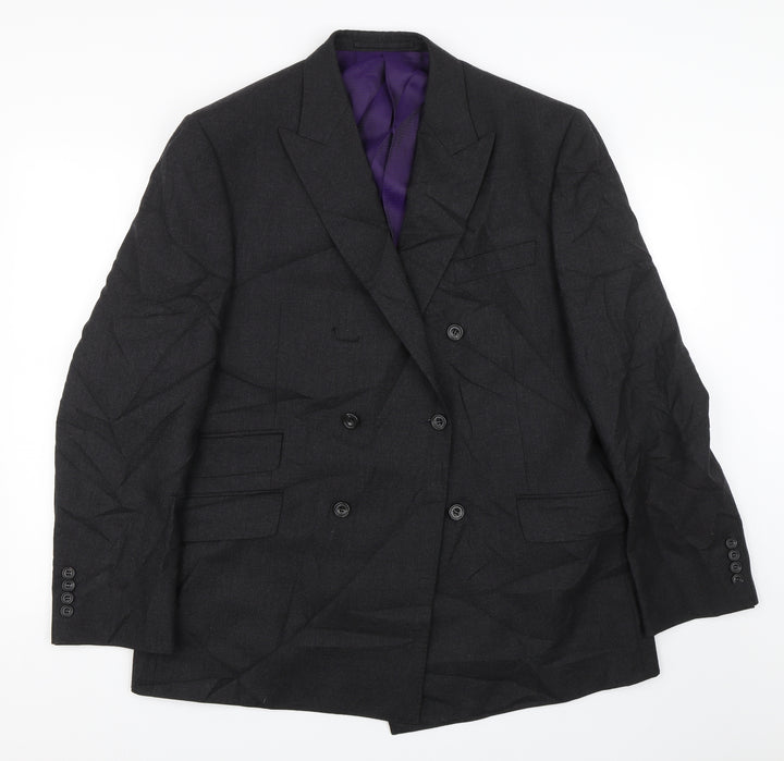 M&S Mens Black Jacket Suit Jacket Size M