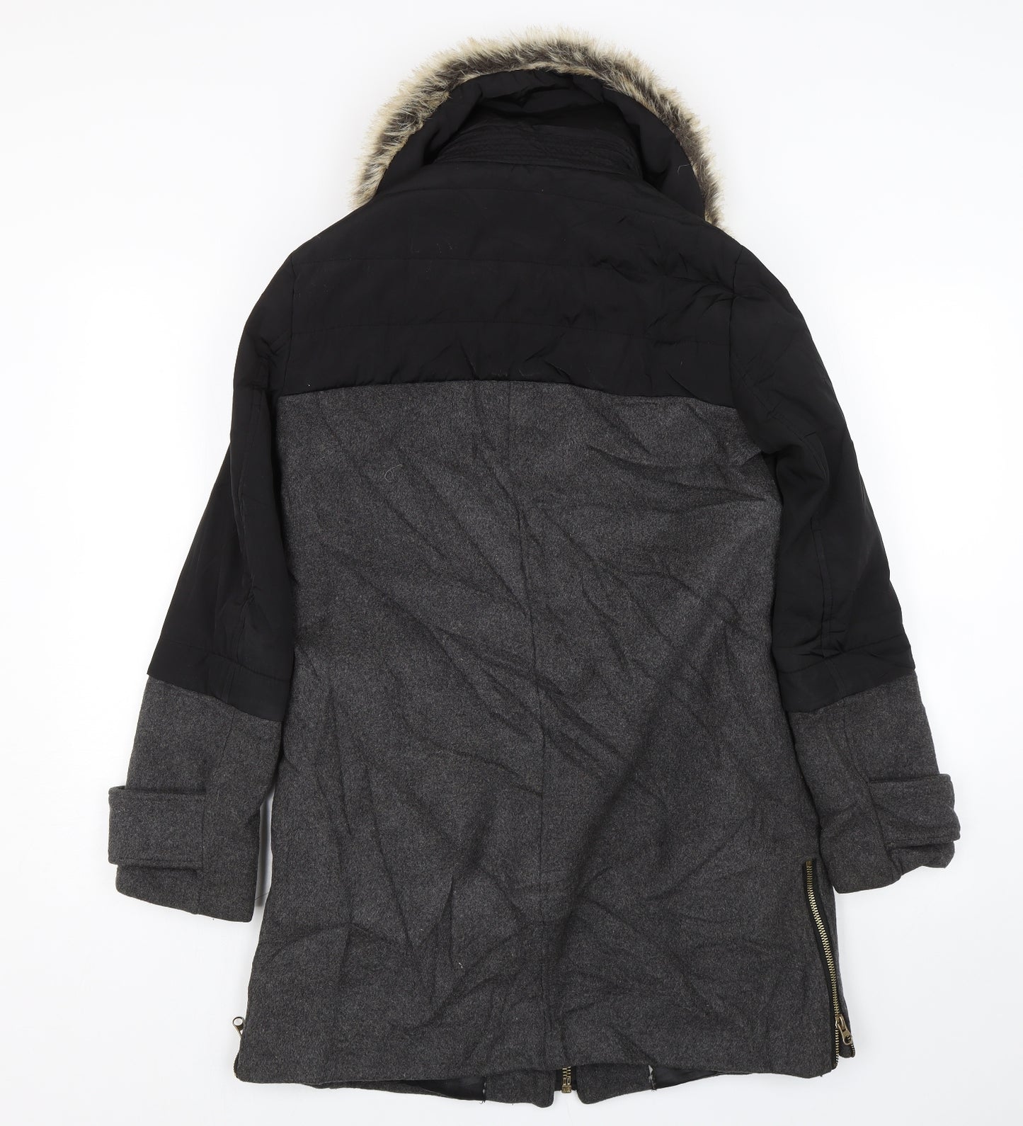 Zara Womens Grey   Overcoat Coat Size S